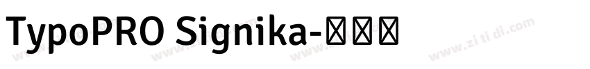 TypoPRO Signika字体转换